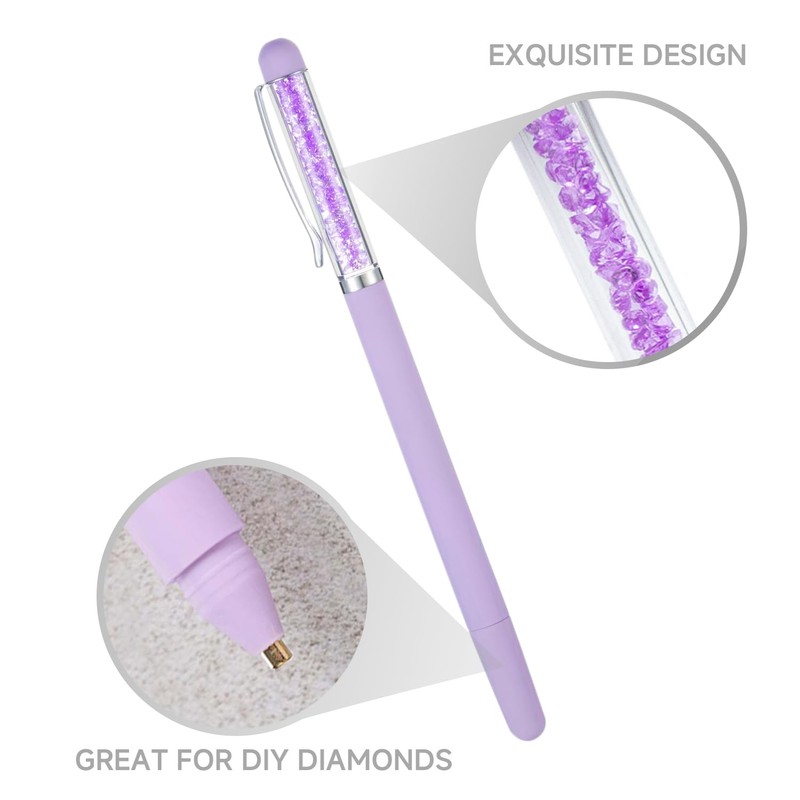 4 Rhinestone Brushes, 10 Pieces Dot Drill Glue, Embroidery Brush