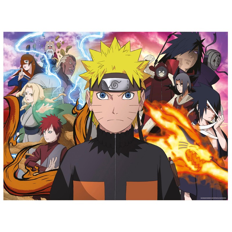 Educa 20048 300 Naruto Shippuden 3D Lenticular Puzzle, Various