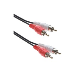 2 RCA Male to Male Audio Cable 50 Feet (Red and White), CNE465413