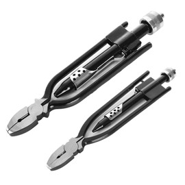 Acrux7 2 PCS Safety Wire Pliers, 9 Inch 6 Inch Wire Twisting Tool Aircraft Safety Wires Twisting Plier Aviation Plier Safety Lock Twister for Aircraft Auto Industry (Black)