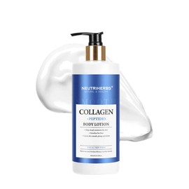 Neutriherbs Body Lotion for Women Dry Skin with Collagen and Oatmeal Organic Body Lotion Smooths Fine Lines for All Skin Types 13.52 Fl Oz Pump Bottle