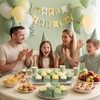 Glavatrix Sage Green Cupcake Liners 200Ct Baking Cups Wedding Party