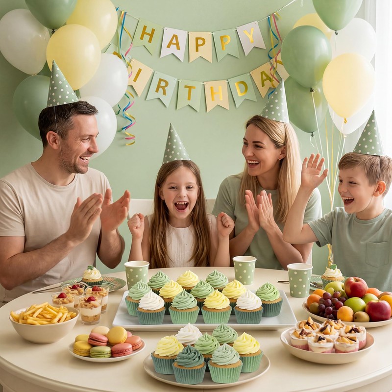 Glavatrix Sage Green Cupcake Liners 200Ct Baking Cups Wedding Party
