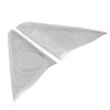 2 Pcs Car Door Speaker Cover Trim Stickers Aluminium Alloy