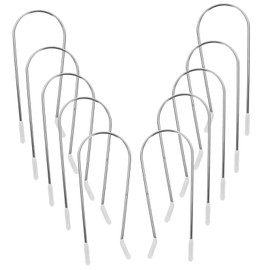 CAXUSD 16pcs Hot Roller Clips Stainless Steel Replacement Securing for Heated Curlers U-shaped Clamps for Hair Styling for Home and Salon Use