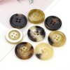 10 PCS 4 Holes Round Pattern Resin Buttons Flatback Sewing