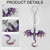 Dragon Keyring - Forth Wing Merch, Retro Hip-Hop Style Dragon