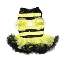 Bumble Bee Costume Dress for Dogs XS