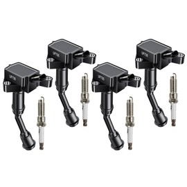 GPMMWPG Set of 4 UF735 Ignition Coil Pack and Iridium Spark Plugs Compatible with Ford Escape L4 1.5L 2017–2019, Fusion L4 1.5L 2014–2020