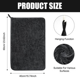 40 x 60 cm Drying Cloth Wonder Cloths XXL Super Shower Room Cleaning Cloth 2 PCS Drying Cloth Bathroom Cloth Drying Cloth Drying Cloth Shower Cubicle Cloth for Removing Water in Shower and Bathroom