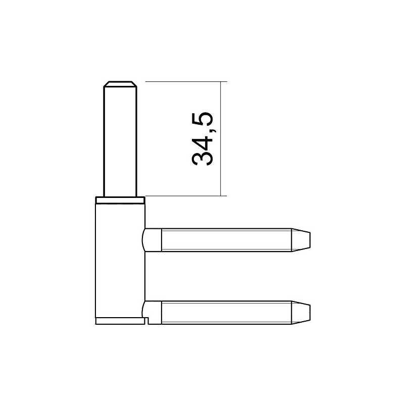 Melina 24 2 x Frame Part with Extended Guide Pin
