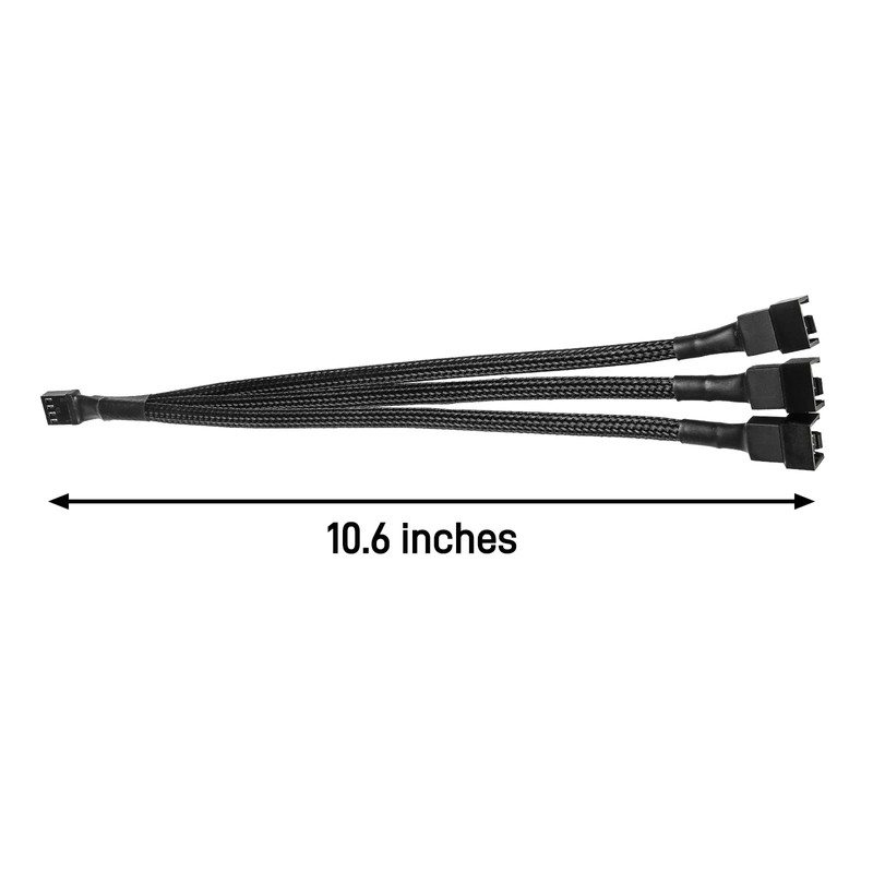 DARKROCK 2 Pack PC Fan Extension 1 to 3 Converter