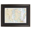 Framed Nautical Chart 12280 : Chesapeake Bay - Standard Size.