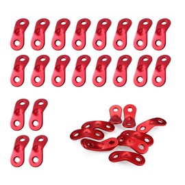 Trsnzul Tent Rope Tensioner 30 Pieces Rope Tensioner Cord Tensioner Aluminium Alloy Guyline Tent Rope Tensioner 2 Holes Wind Rope Buckles Tent Accessories Tent Tensioner Rope Tensioner for Tent