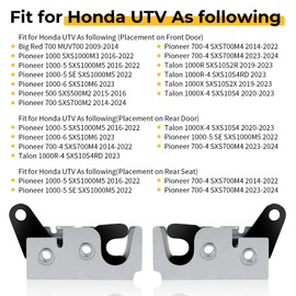 M MATI Left&Right Door Latch for Honda Pioneer 500 700 1000 Big Red 700 Talon 1000R 1000X 67237-HL1-A01 67236-HL1-A01