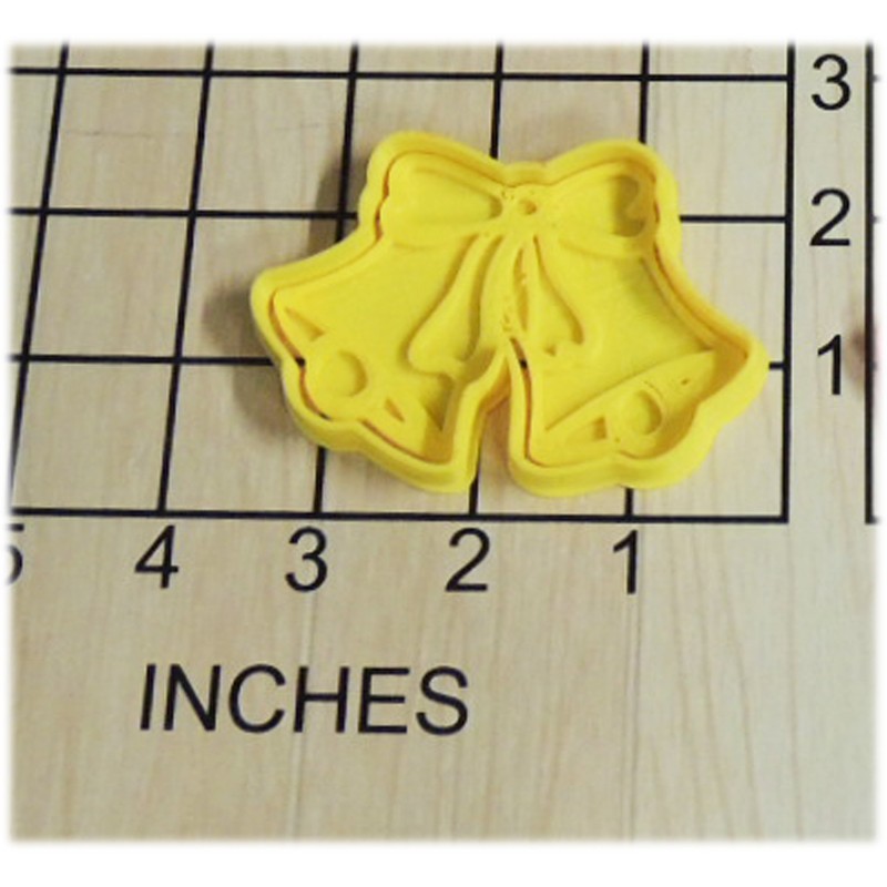 Wedding Bells Cookie Cutter and Stamp #1239