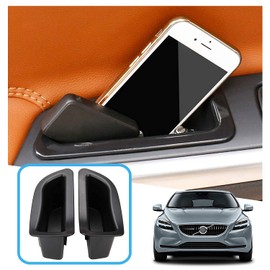 Ruiya Volvo V40 Accessory Driver Side/Passenger Side Door Handle Pocket, Door Pocket, Storage Box, 2 Pieces, Small Items, ABS Material, No Vibration Noise, Interior Parts, Custom Parts