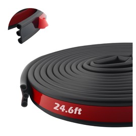 24.6Ft Upgraded Truck Tonneau Cover Seal Strip,3 Holes Truck Tailgate Seal Weather Strip for Sealing & Noise Reduction,EPDM Trucks Accessories Camper Shell Seals