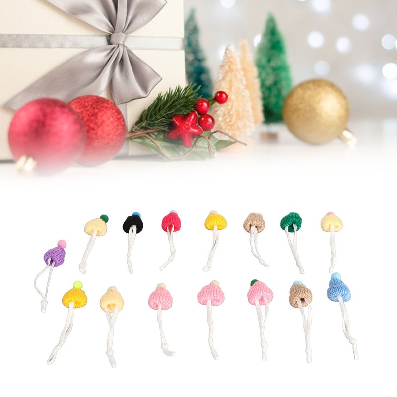 15pcs Small Christmas Knit Hats Exquisite Innovative Cute Stylish Small