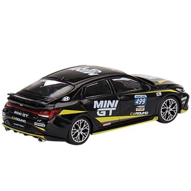 Mini GT Miniature Collectible Car, MGT00403-L, Black/Yellow