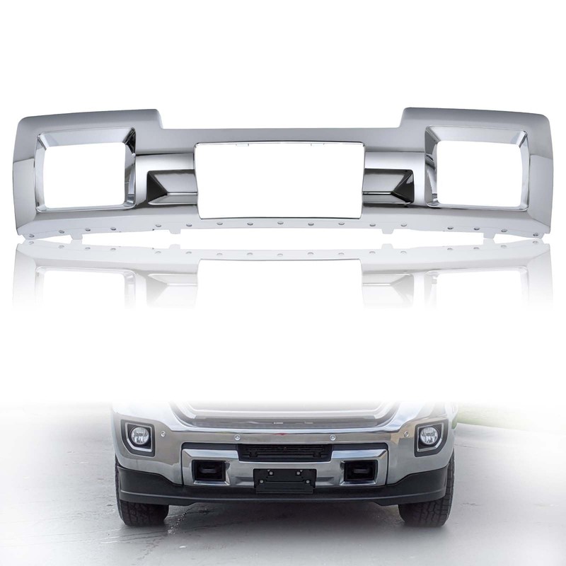 CONLLCON Front Bumper Skid Plate Chrome Compatible with 2015-2019 GMC