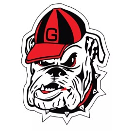 Georgia Bulldogs Logo - Die Cut Laminated Vinyl Sticker/Decal - 4"
