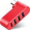 VIENON 4-Port USB C Hub [90°/180° Degree Rotatable], USB C