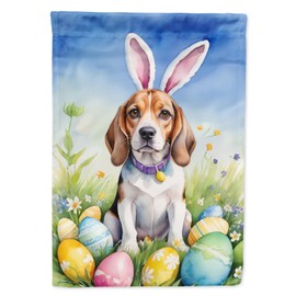 Caroline's Treasures DAC4941GF Beagle Easter Egg Hunt Garden Flag Mailbox Flag Decorative Yard Flag Banner Outside Patio Artwork Yard Flower Beds, Garden Size, Multicolor