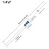 EDGELEC 100pcs 47 ohm Resistor 1/4w (0.25 Watt) ±1% Tolerance