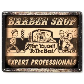 BARBER decor SIGN VINTAGE STYLE 003