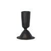 Creative Co-Op Tall Hand-Forged Cast Metal Taper Holder, Black