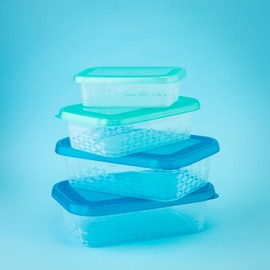 BranQ Home essential Set of Food Storage Containers ORI, BPA-Free Plastic, Blue, 5 Sk.