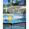 【2025 Upgrade】 Pool Fountain for Above and Inground Pools, 360°