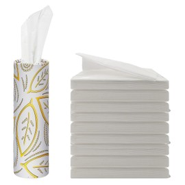 Car Tissue Refill Kit, Travel Tissues, Tissue Refill for Car Visor Tissue Holder, Car Tissues Cylinder, Round Tissue Boxes with 9 Packs Tissues, Car Napkins Tissues Cylinder