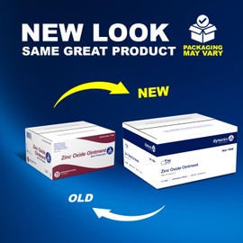 Dynarex Zinc Oxide Ointment, Protective Skin Barrier Ointment, Soothes, and Relieves Diaper Rash, Chaffed Skin, White, 72 – 1 oz. Tubes