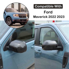 Pair Rear View Mirror Outside Housing Wing Mirror Cover Cap Compatible with Ford Maverick 2022-2024 Aunginsy Auto Rearview Protection Cover Mirror Cover Door Side Moulding Trim Exterior Accessories