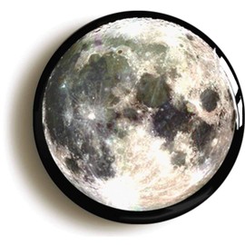 Ozorath FULL MOON BADGE BUTTON PIN (Size is 1inch/25mm diameter) SPACE SCIENCE GEEK