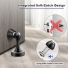 8 Pack Magnetic Door Stops, Black Door Stops, Wall Floor