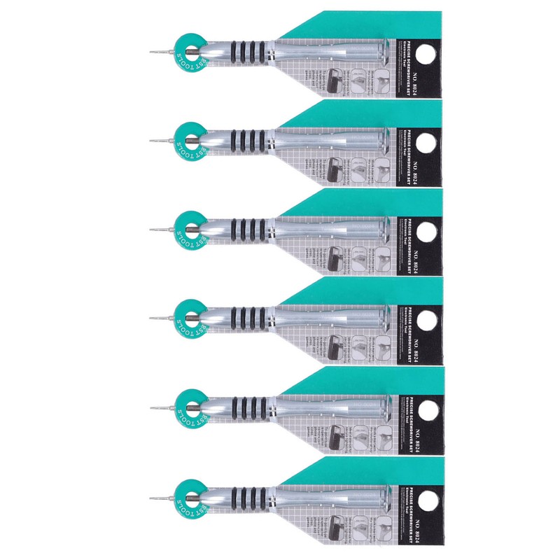 6Pcs Slot Screwdriver Hand Disassembly Repairing Tool 25mm for Electronics