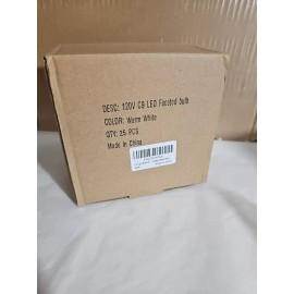 brightown 25 Pcs Warm White C9 Led Faceted Bulb Remplacement Brightown Brand New