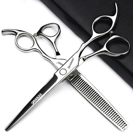 6/6.5 Inch Professional Hair Scissors, Hairdresser Hair Thinning Scissors (6.5 Inch 2 Pieces)