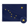 Alaska State Flag 4x6 Ft Deluxe Embroidered Heavy Duty Polyester