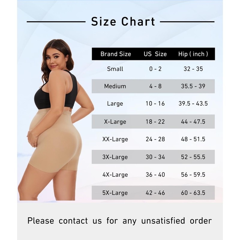 KUNINDOME Plus Size Maternity Shapewear, Black, 3XL