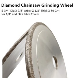 Diamond 5-3/4 inch Chainsaw Wheels for 1/4" and .325 Pitch Steel Chains(1/8 inch Thick)