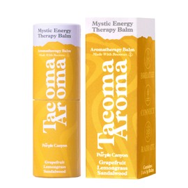Mystic Energy Aromatherapy Balm by Tacoma Aroma | Beeswax Body Balm Encourages Bliss and Serenity | Grapefruit, Lemongrass & Sandalwood Essential Oils