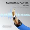 MAXCHEER Guitar Patch Cables, 6 Inch, 1/4" TS Right Angled