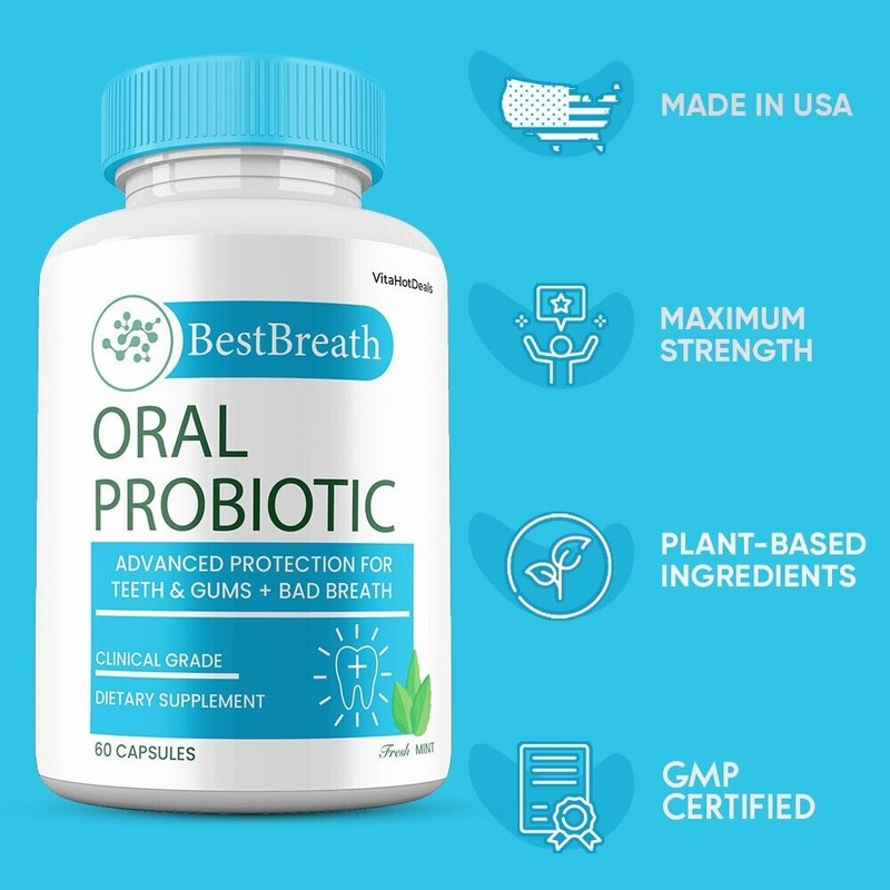 Best Breath for Gums & Teeth Probiotics, BestBreath Oral Supplement