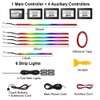 Acrylic Interior Car LED Strip Light, Dreamcolor 10-in-1 RGB Ambient