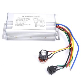 ViaGasaFamido DC Motor Speed Controller PWM Motor Speed Controller Supports Reversible Forward/Reverse Rotation 12V-60V 70A 270 Degree Potentiometer