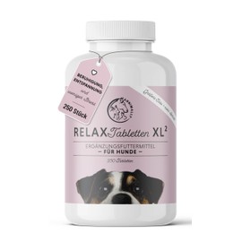 Annimally Dog Relax Tablets - Feel-Good Tablets for Dogs with Valerian, St. John's Wort, L-Tryptophan, 250 XL² Tablets for Anxiety, Stress & for Travel - High Acceptance